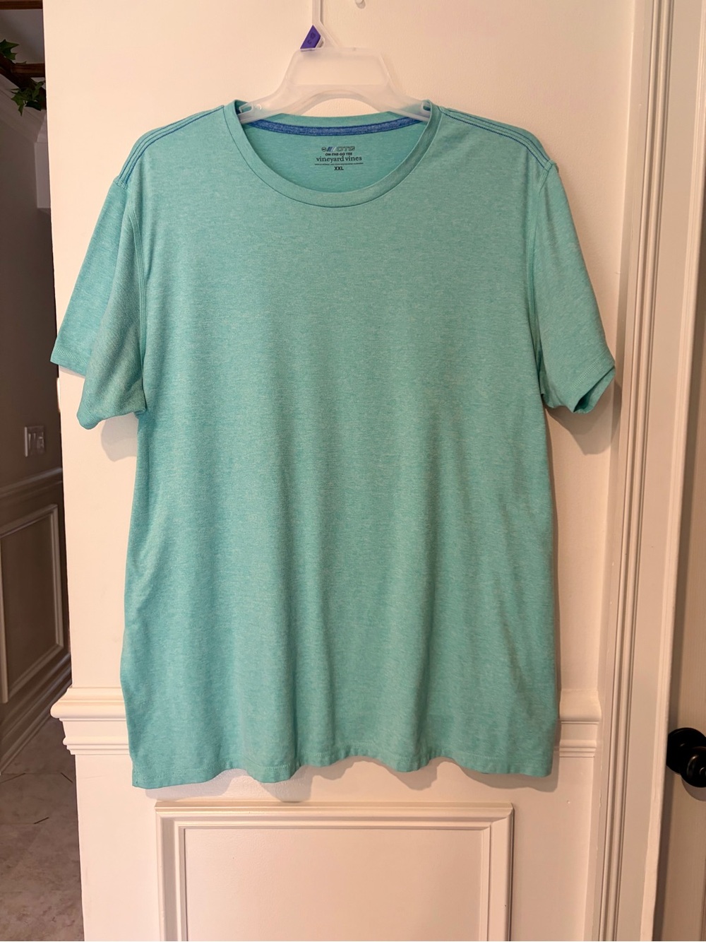 Vineyard Vines OTG On The Go Performance Tee Men XXL Aqua Blue